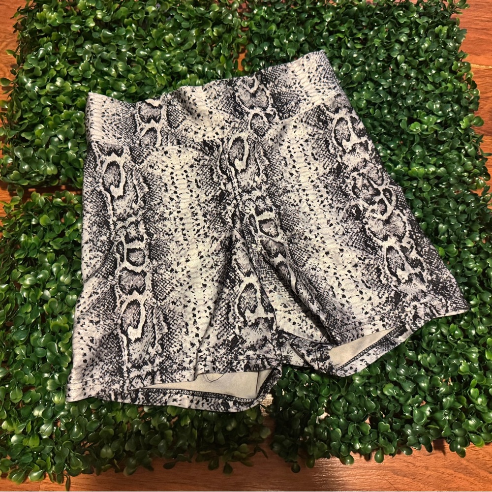 Snakeskin Print Hot Shorts